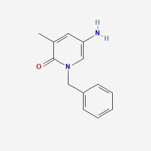 molecular formula C13H14N2O B12078168 5-Amino-1-benzyl-3-methylpyridin-2(1H)-one 