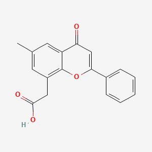 molecular formula C18H14O4 B1207818 6-Methylflavone-8-acetic acid CAS No. 87626-74-2