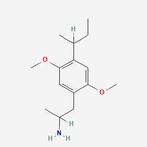 molecular formula C15H25NO2 B1207820 1-(2,5-Dimethoxy-4-(2-butyl)phenyl)-2-aminopropane CAS No. 89556-71-8