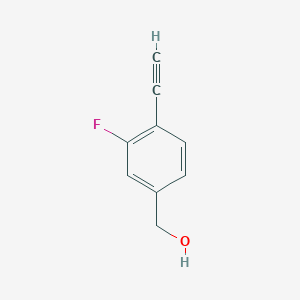 molecular formula C9H7FO B12078222 (4-Ethynyl-3-fluorophenyl)methanol 