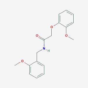 molecular formula C17H19NO4 B1207825 2-(2-甲氧基苯氧基)-N-[(2-甲氧基苯基)甲基]乙酰胺 