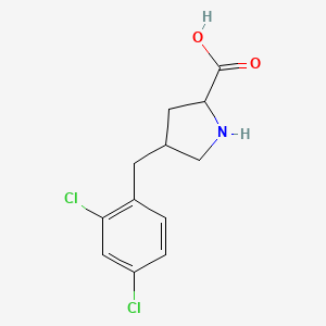 4-[(2,4-Dichlorophenyl)methyl]pyrrolidine-2-carboxylic acid