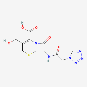 molecular formula C11H12N6O5S B12078271 Des[(5-methyl-1,3,4-thiadiazol-2-yl)thio] Cefazolin-3-methanol 