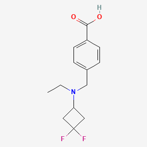 4-(((3,3-Difluorocyclobutyl)(ethyl)amino)methyl)benzoic acid