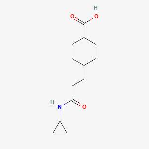 trans 4-(3-(Cyclopropylamino)-3-oxopropyl)cyclohexanecarboxylic acid