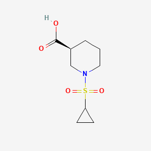 molecular formula C9H15NO4S B12078319 (3S)-1-(cyclopropanesulfonyl)piperidine-3-carboxylic acid 