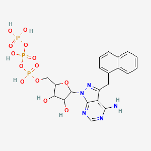 4-Amino-3-(1-naphthylmethyl)-1H-pyrazolo[3,4-D]pyrimidine-1-(beta-d-ribofuranosyl-5'-triphosphate)