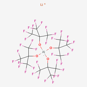 lithium;tetrakis[[1,1,1,3,3,3-hexafluoro-2-(trifluoromethyl)propan-2-yl]oxy]alumanuide