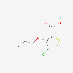 molecular formula C8H7ClO3S B12078359 3-(Allyloxy)-4-chlorothiophene-2-carboxylic acid 