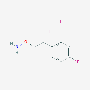 O-{2-[4-Fluoro-2-(trifluoromethyl)phenyl]ethyl}hydroxylamine