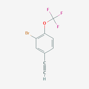 2-Bromo-4-ethynyl-1-(trifluoromethoxy)benzene