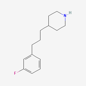 molecular formula C14H20FN B12078449 4-[3-(3-Fluoro-phenyl)-propyl]-piperidine 