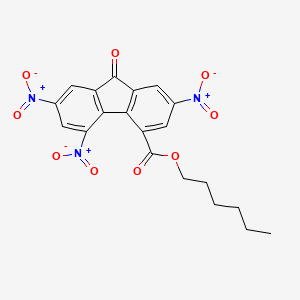 Hexyl 2,5,7-trinitro-9-oxofluorene-4-carboxylate