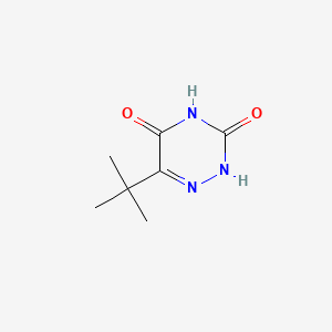 molecular formula C7H11N3O2 B1207849 1,2,4-Triazine-3,5(2H,4H)-dione, 6-(1,1-dimethylethyl)- CAS No. 52236-30-3