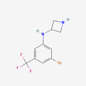 molecular formula C10H10BrF3N2 B12078505 N-[3-bromo-5-(trifluoromethyl)phenyl]azetidin-3-amine 