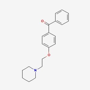 Methanone, phenyl[4-[2-(1-piperidinyl)ethoxy]phenyl]-