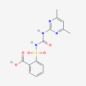 molecular formula C14H14N4O5S B1207853 磺酰甲草胺 CAS No. 74223-56-6