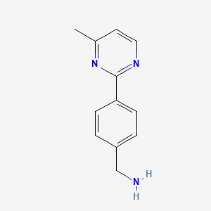 [4-(4-Methylpyrimidin-2-yl)phenyl]methanamine