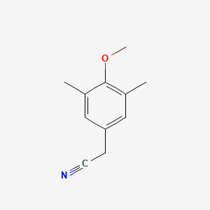 molecular formula C11H13NO B12078569 3,5-Dimethyl-4-methoxybenzyl cyanide CAS No. 477808-36-9