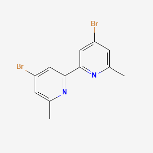 molecular formula C12H10Br2N2 B12078656 4,4'-Dibromo-6,6'-dimethyl-2,2'-bipyridine 