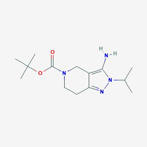 tert-Butyl 3-amino-2-(propan-2-yl)-2H,4H,5H,6H,7H-pyrazolo[4,3-c]pyridine-5-carboxylate