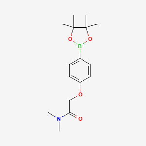 N,N-dimethyl-2-(4-(4,4,5,5-tetramethyl-1,3,2-dioxaborolan-2-yl)phenoxy)acetamide