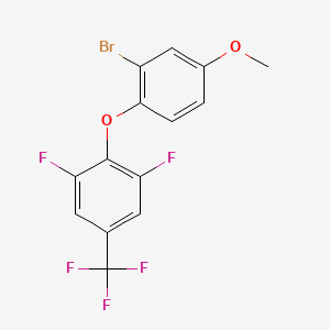 2-(2-Bromo-4-methoxy-phenoxy)-1,3-difluoro-5-(trifluoromethyl)benzene