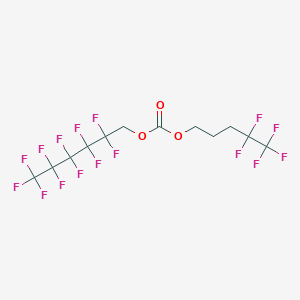 molecular formula C12H8F16O3 B12078695 4,4,5,5,5-Pentafluoropentyl 1H,1H-perfluorohexyl carbonate 