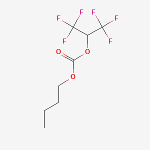 molecular formula C8H10F6O3 B12078709 Butyl hexafluoroisopropyl carbonate 