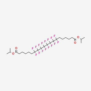 molecular formula C26H34F16O4 B12078710 Dipropan-2-yl 7,7,8,8,9,9,10,10,11,11,12,12,13,13,14,14-hexadecafluoroicosanedioate CAS No. 914636-01-4