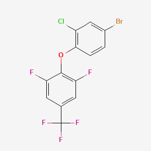 2-(4-Bromo-2-chloro-phenoxy)-1,3-difluoro-5-(trifluoromethyl)benzene