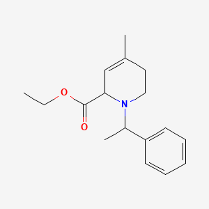 R-[(S)-Phenethyl]-6-ethoxycarbonyl-4-methyl-3,4-didehydro piperidine