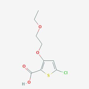 5-Chloro-3-(2-ethoxyethoxy)thiophene-2-carboxylic acid