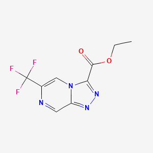 Ethyl 6-(trifluoromethyl)-[1,2,4]triazolo[4,3-A]pyrazine-3-carboxylate