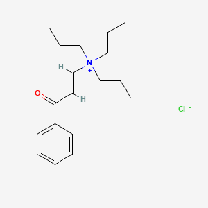 molecular formula C19H30ClNO B12078811 [3-(4-Methylphenyl)-3-oxoprop-1-enyl](tripropyl)ammonium chloride 