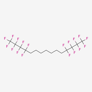 molecular formula C15H14F18 B12078845 Pentadecane, 1,1,1,2,2,3,3,4,4,12,12,13,13,14,14,15,15,15-octadecafluoro- CAS No. 1980053-09-5