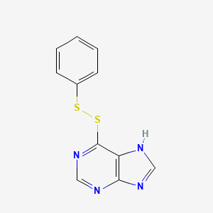molecular formula C11H8N4S2 B1207886 6-(Phenyldithio)purine CAS No. 2958-91-0