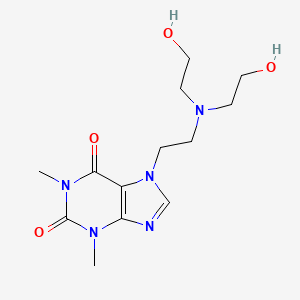 molecular formula C13H21N5O4 B1207892 Vephylline CAS No. 38285-26-6