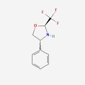 Oxazolidine, 4-phenyl-2-(trifluoromethyl)-, (2S,4R)-