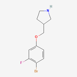 3-[(4-Bromo-3-fluorophenoxy)methyl]pyrrolidine