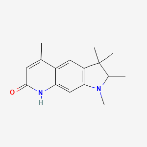 1,2,3,8-Tetrahydro-1,2,3,3,5-pentamethyl-7H-pyrrolo[3,2-g]quinolin-7-one