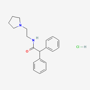 B1207902 N-(2'-Pyrrolidinoethyl)diphenylacetamide hydrochloride CAS No. 63207-78-3