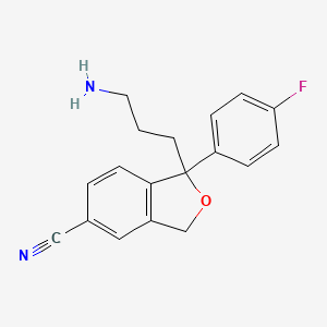 molecular formula C18H17FN2O B1207907 去甲西酞普兰 CAS No. 62498-69-5