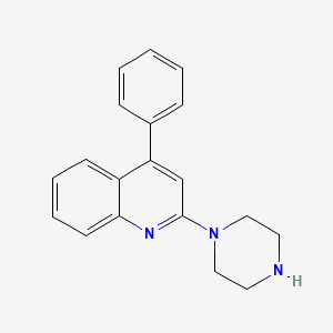 B1207911 1-(4-Phenyl-2-quinolyl)piperazine CAS No. 72320-58-2