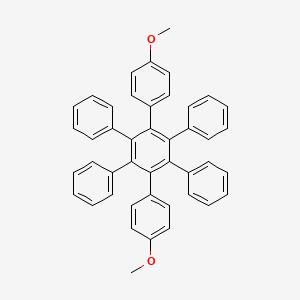 molecular formula C44H34O2 B12079123 1,4-bis(4-methoxyphenyl)-2,3,5,6-tetraphenylbenzene CAS No. 22932-56-5