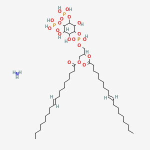 molecular formula C45H88NO19P3 B12079142 1,2-dioleoyl-sn-glycero-3-phospho-(1'-Myo-inositol-4',5'-bisphosphate) (aMMoniuM salt) 