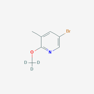 molecular formula C7H8BrNO B12079165 3-Bromo-5-methyl-6-(methoxy-d3)-pyridine CAS No. 1185317-02-5