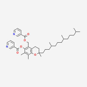 molecular formula C41H56N2O5 B1207918 5-Nicotinooxymethyl-alpha-tocopherylnicotinate CAS No. 51605-68-6