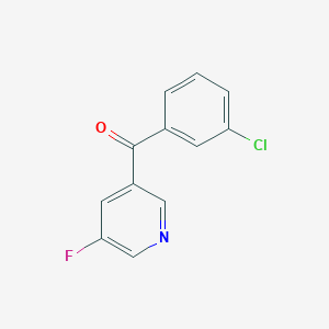 3-(3-Chlorobenzoyl)-5-fluoropyridine