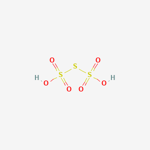 molecular formula H2O6S3 B1207925 Trithionic acid CAS No. 27621-39-2